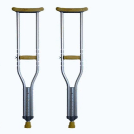 Crutches adjustable lightweight aluminum design (pair)