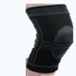 Elastic knee support with silicon pressures pads small