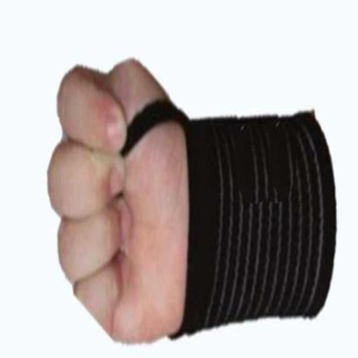 Knitted elastic wrist band ventilated with thumb support: Universal size