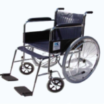 Wheelchair 18inch seat fixed armrest and footrest spoke wheels