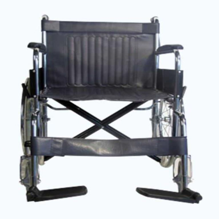 Wheelchair 20" seat, fixed armrest and footrest double crossbar